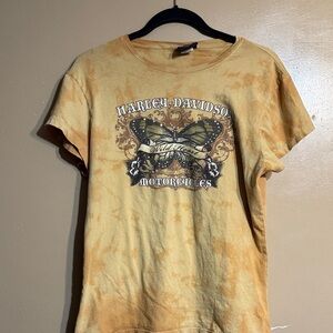 Harley-Davidson Orange Butterfly Tee